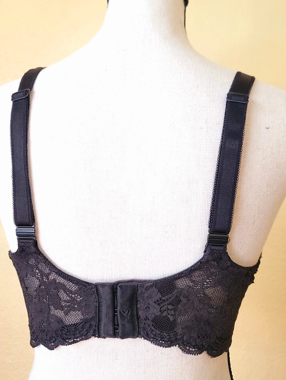 VS Victoria's Secret Dream Angels Lightly Lined Lace Demi Bra 34DDD Sexy Black - Picture 6 of 13